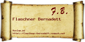 Flaschner Bernadett névjegykártya